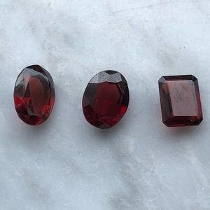 5.5 Carats of Garnet Cut Gemstones